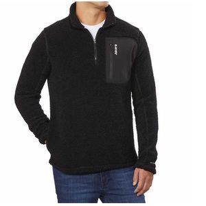 Hi-Tec Men's ¼ Zip Pullover, Black (S, M, L)